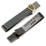 Marvel Iron Man "I Love You 3000" Gunmetal Hidden Message Tie Bar