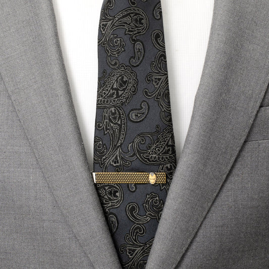 Marvel Iron Man "I Love You 3000" Textured Hidden Message Tie Bar