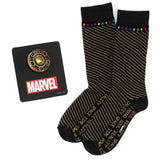Marvel Avengers Infinity Stone Stripe Black Gift Set - Cufflinks.com - Flyclothing LLC