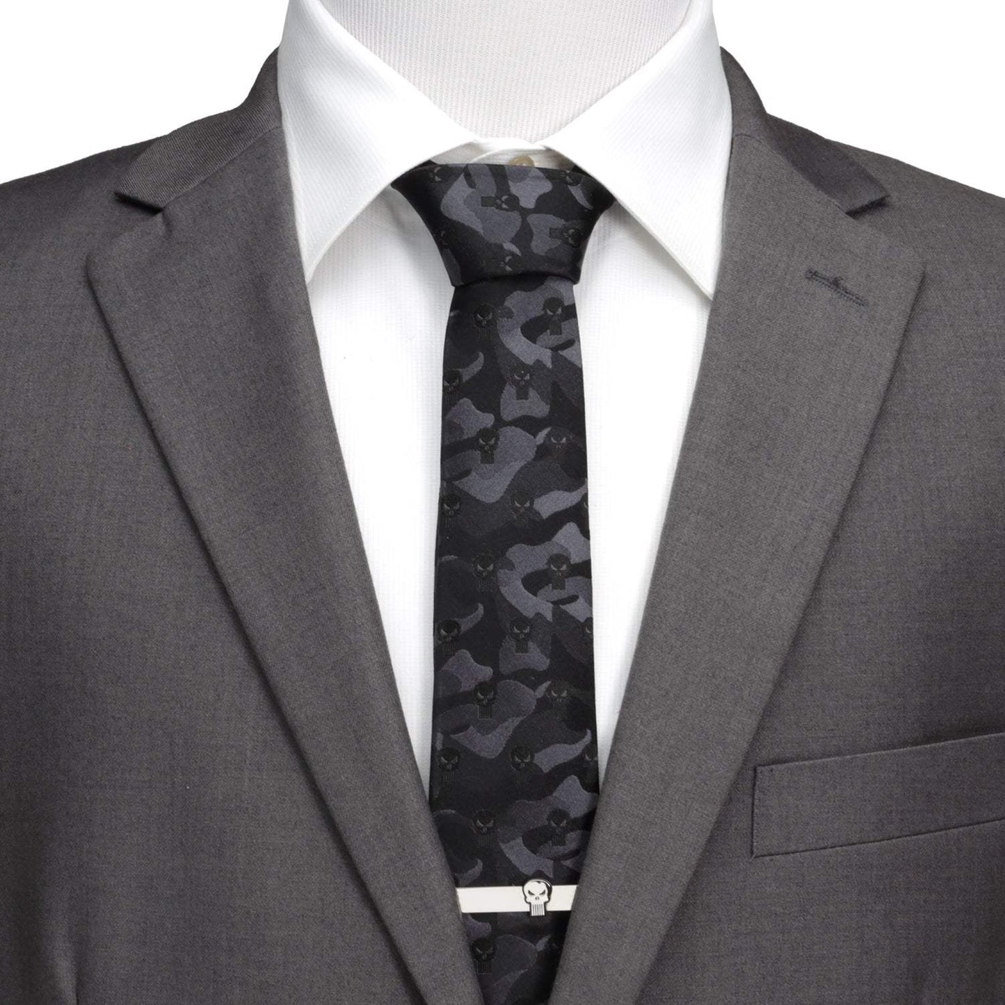 Marvel The Punisher Camo Black Silk Men's Tie - Cufflinks.com - Flyclothing LLC