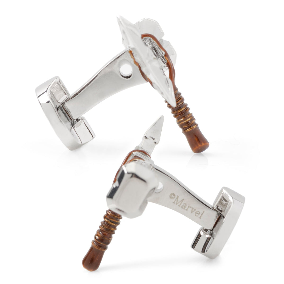 Marvel Thor Stormbreaker Silver Cufflinks - Cufflinks.com - Flyclothing LLC