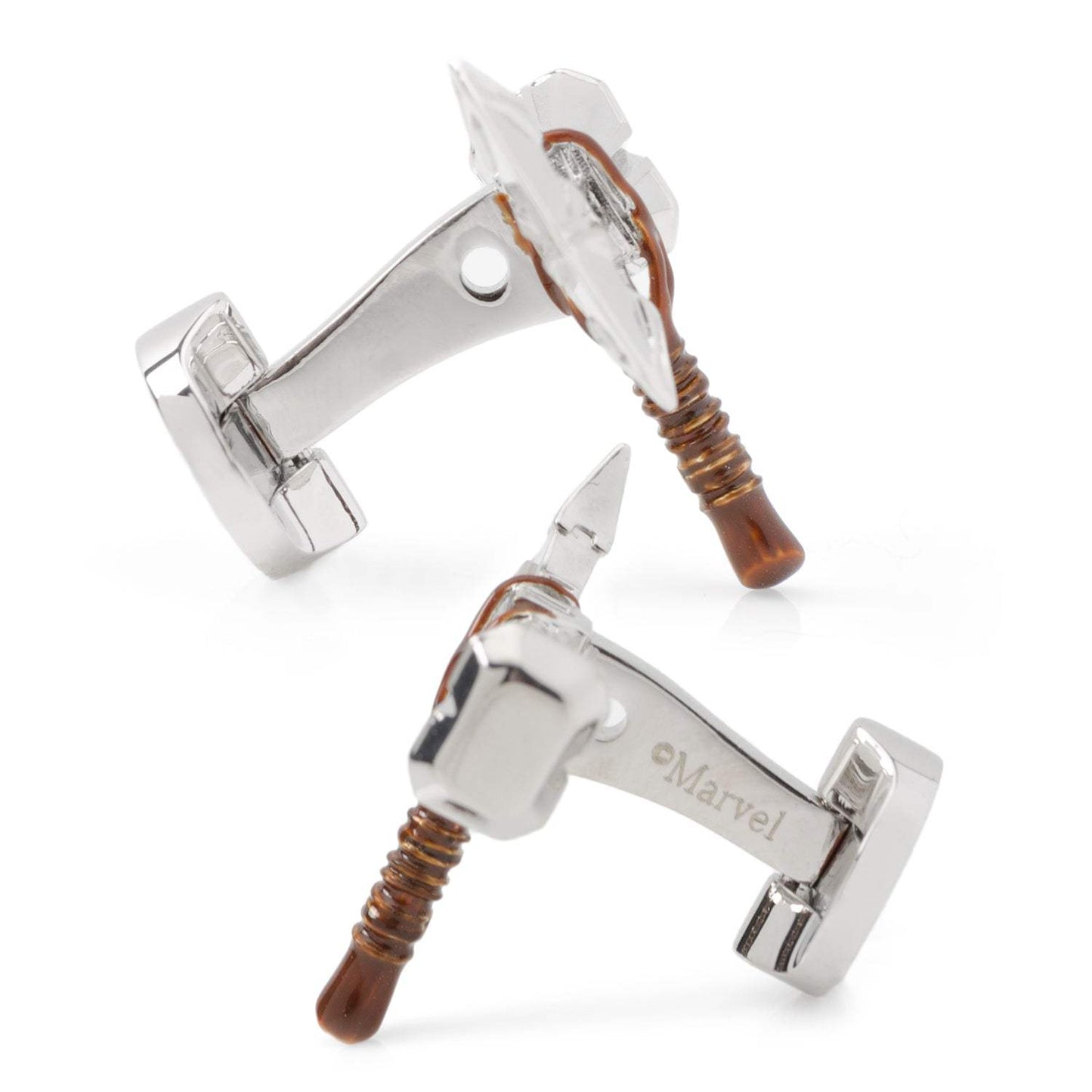 Marvel Thor Stormbreaker Silver Cufflinks - Cufflinks.com - Flyclothing LLC