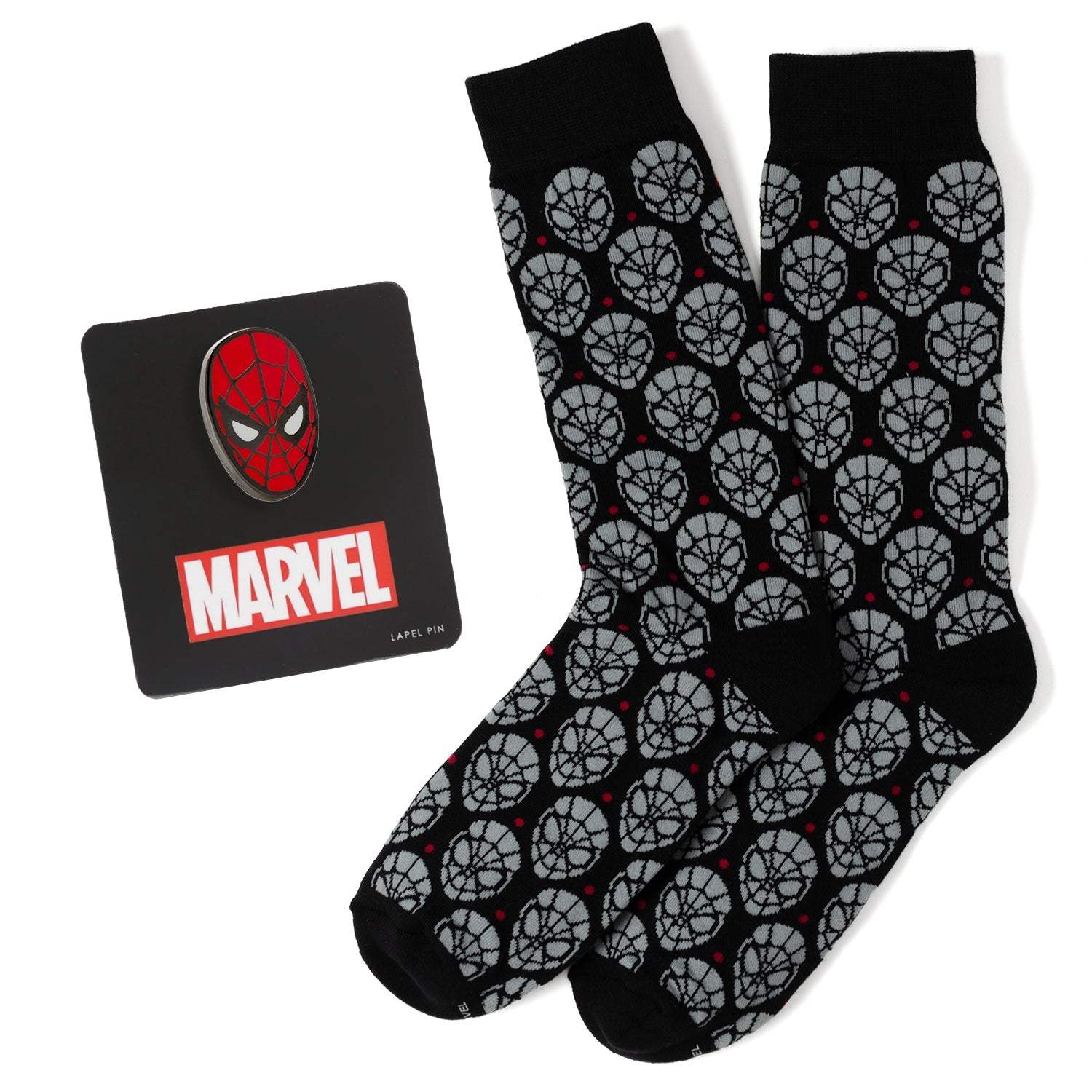 Marvel Spider-Man Dot Gray and Black Gift Set - Cufflinks.com - Flyclothing LLC