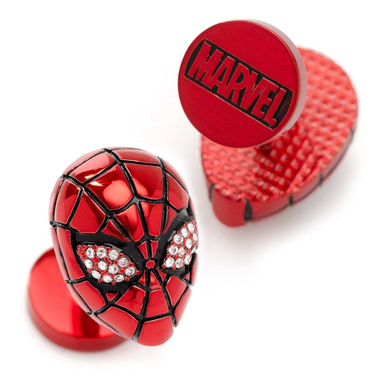 Marvel Spider-Man 3D Crystal Cufflinks - Cufflinks.com - Flyclothing LLC