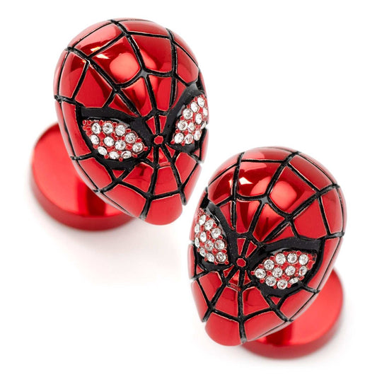 Marvel Spider-Man 3D Crystal Cufflinks - Cufflinks.com - Flyclothing LLC