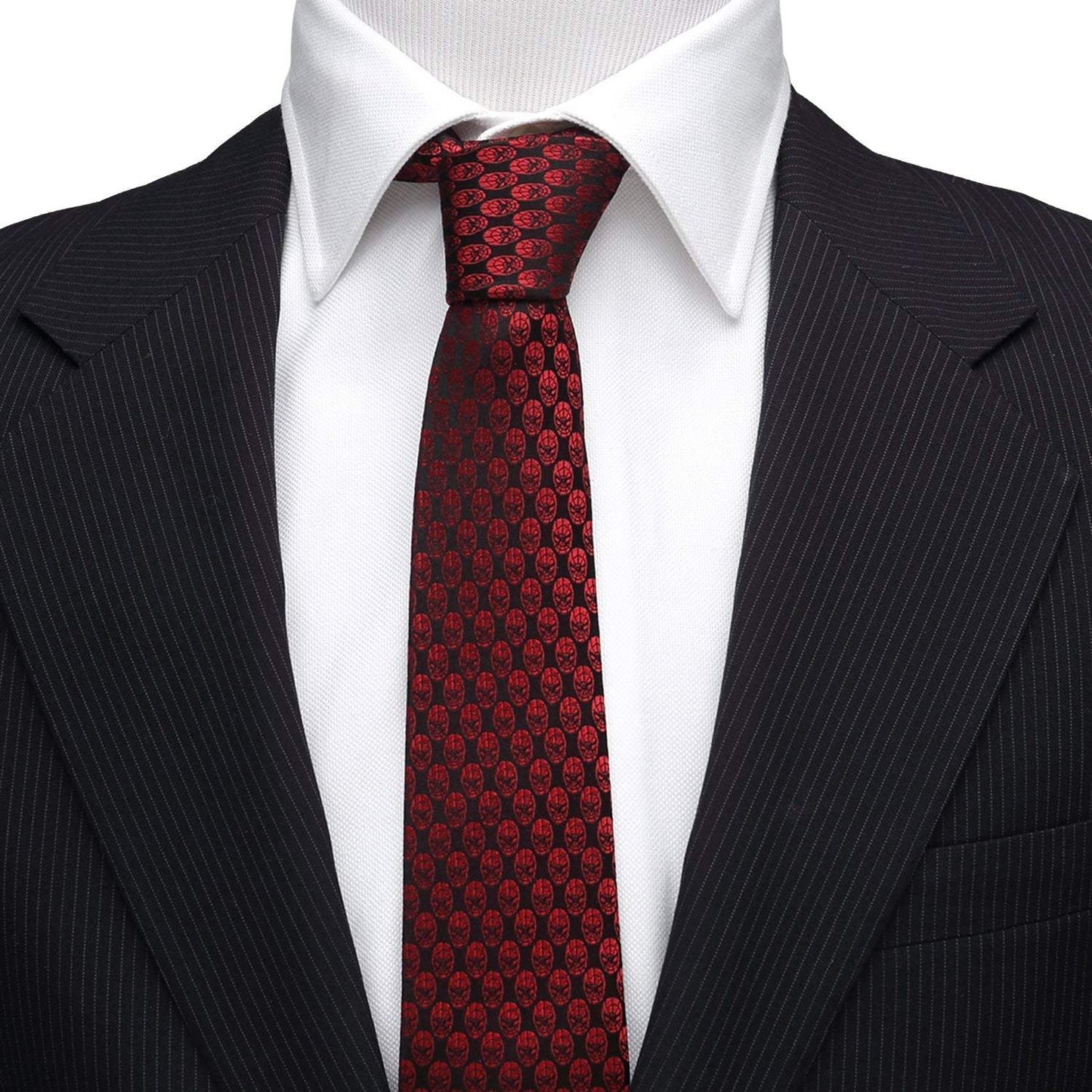 Marvel Spider-Man Mask Red Men's Tie - Cufflinks.com - Flyclothing LLC