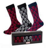 Marvel Spider-Man Dot 3 Pack Socks and Lapel Pin Gift Set - Cufflinks.com - Flyclothing LLC
