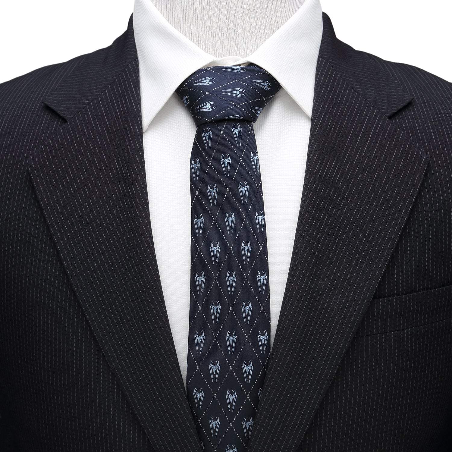Marvel Spider-Man Diamond Navy Men's Tie - Cufflinks.com - Flyclothing LLC