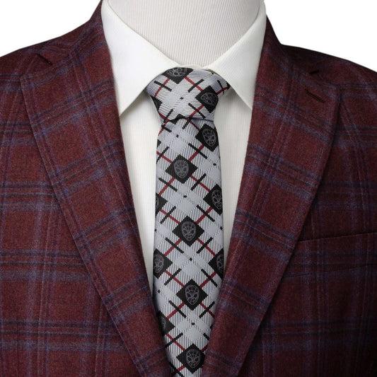 Marvel Spider-Man Plaid Black Men's Tie - Cufflinks.com - Flyclothing LLC