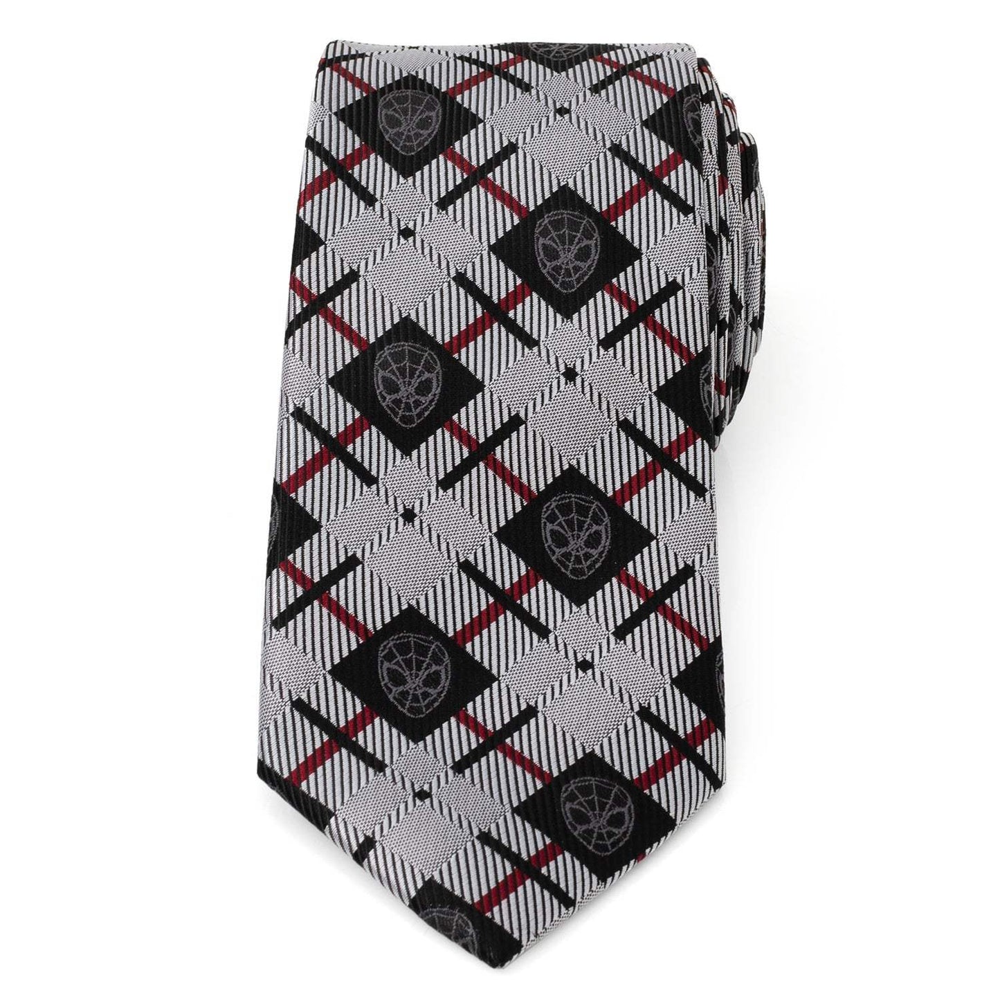 Marvel Spider-Man Plaid Black Men's Tie - Cufflinks.com - Flyclothing LLC