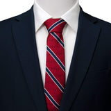 Marvel Spider-Man Red and Navy Stripe Men's Tie - Cufflinks.com - Flyclothing LLC