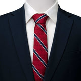 Marvel Spider-Man Red and Navy Stripe Men's Tie - Cufflinks.com - Flyclothing LLC