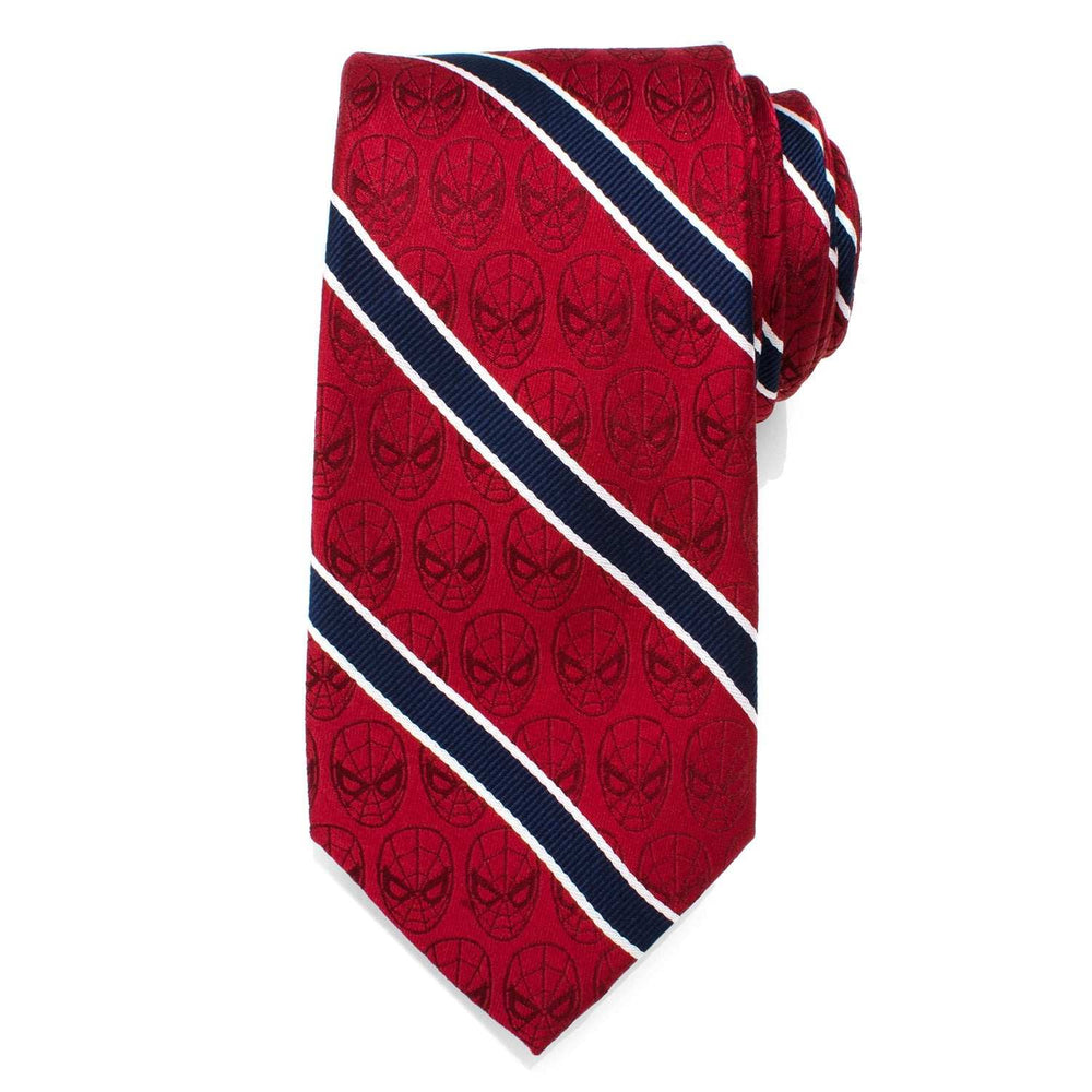 Marvel Spider-Man Red and Navy Stripe Men's Tie - Cufflinks.com - Flyclothing LLC