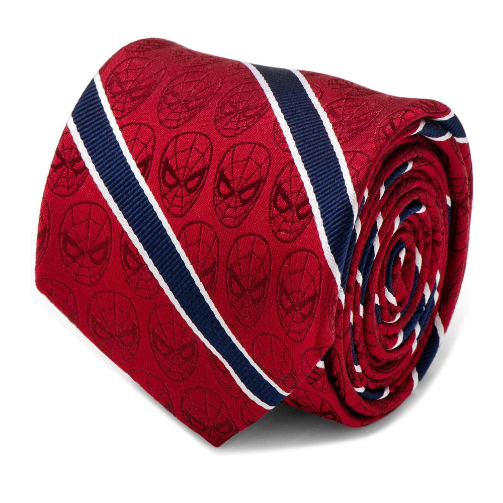 Marvel Spider-Man Red and Navy Stripe Men's Tie - Cufflinks.com - Flyclothing LLC