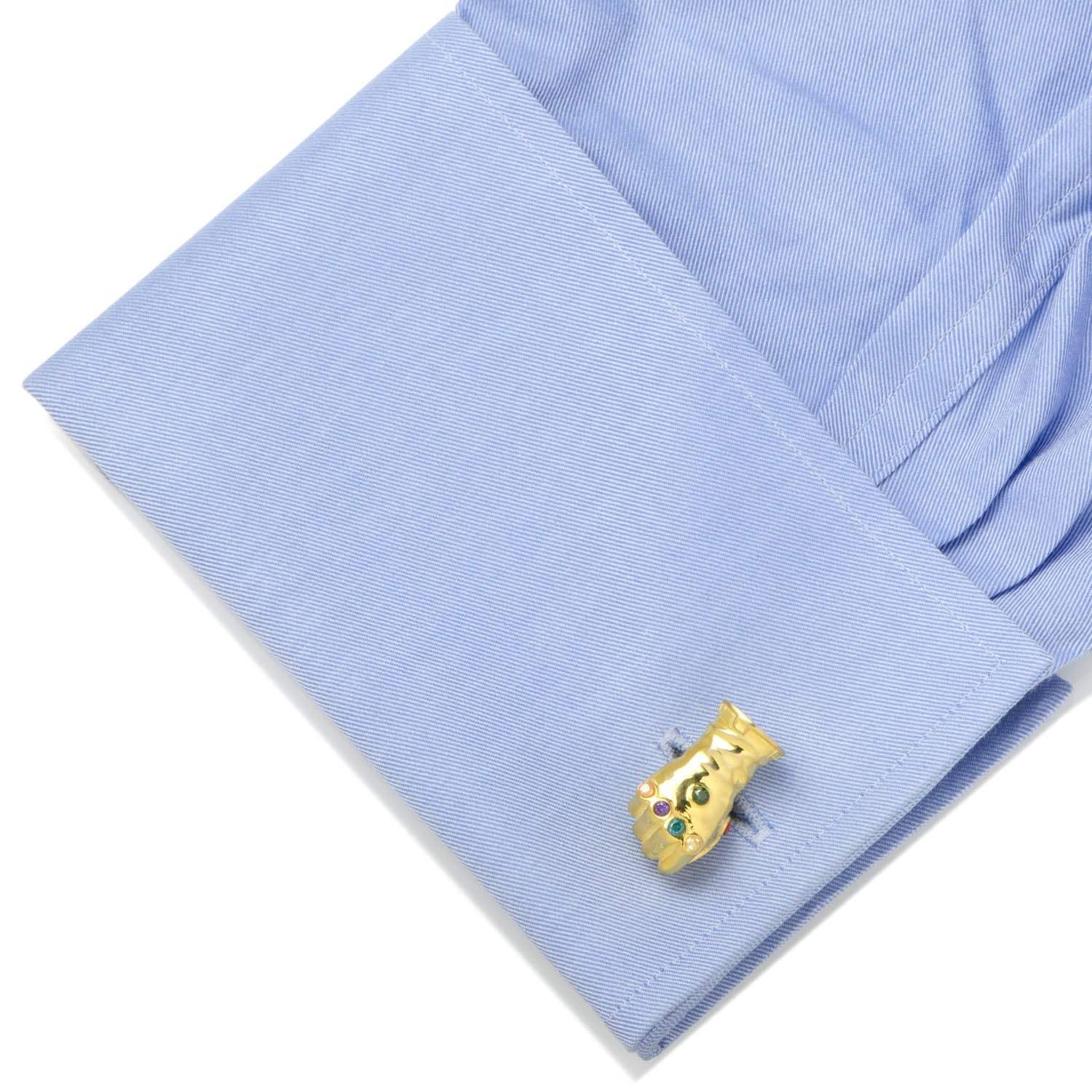Marvel Thanos Infinity Gauntlet 3D Cufflinks - Cufflinks.com - Flyclothing LLC