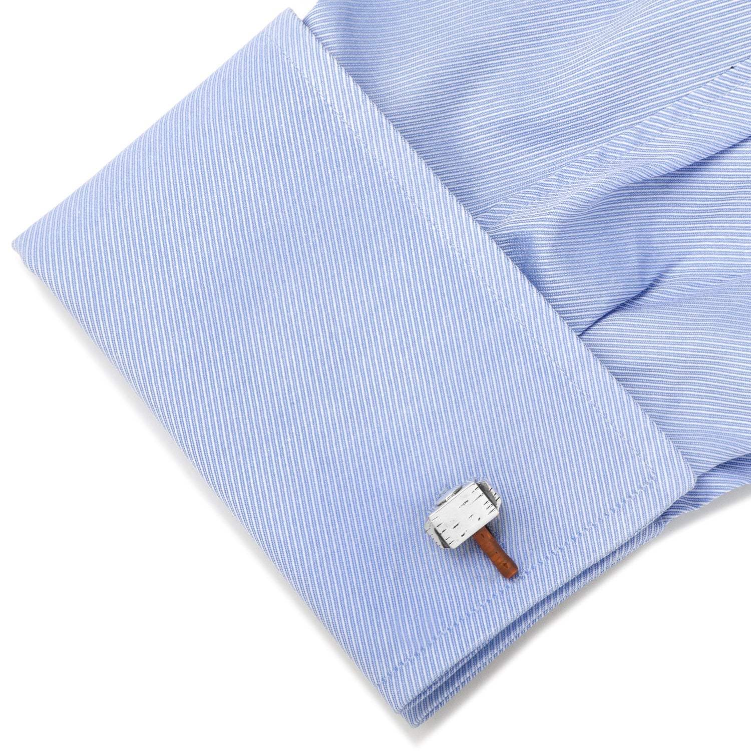 Marvel Thor Mjolnir 3D Cufflinks - Cufflinks.com - Flyclothing LLC
