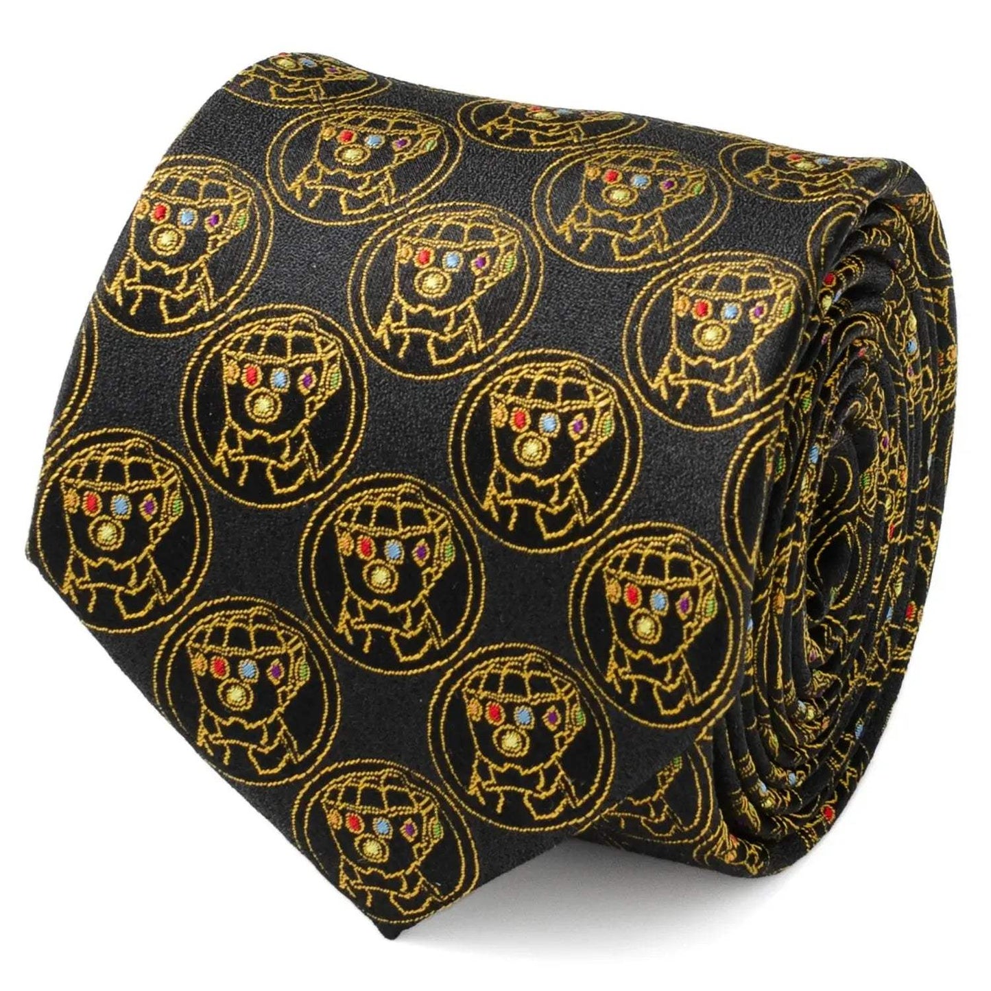 Marvel Thanos Infinity Gauntlets Men's Black Tie - Cufflinks.com - Flyclothing LLC