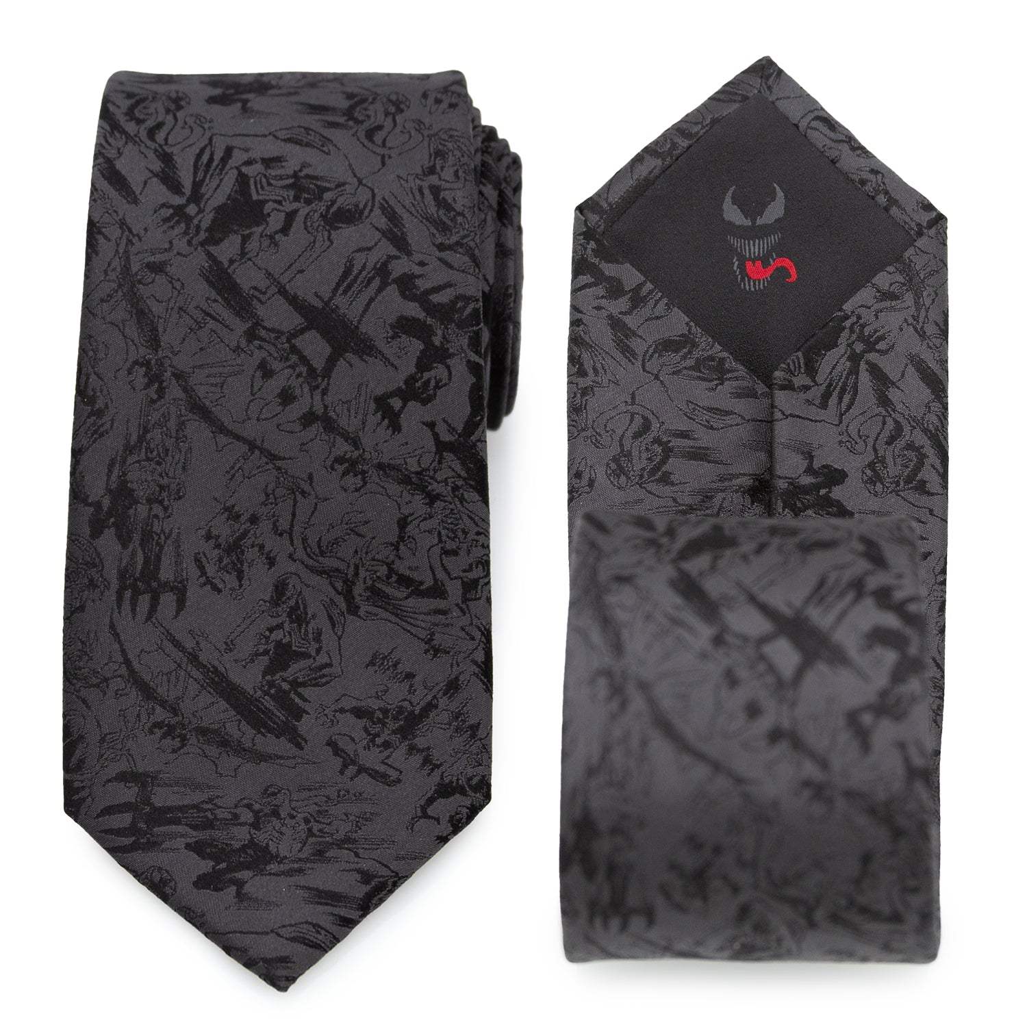 Venom Dark Gray Action Men's Tie - Cufflinks.com - Flyclothing LLC