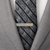 Marvel Black Panther Wakanda Forever Gunmetal Gold Tie Clip - Cufflinks.com - Flyclothing LLC