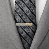 Marvel Black Panther Wakanda Forever Gunmetal Gold Tie Clip