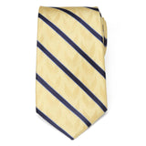 Marvel X-Men Wolverine Yellow and Navy Stripe Silk Men's Tie - Cufflinks.com - Flyclothing LLC