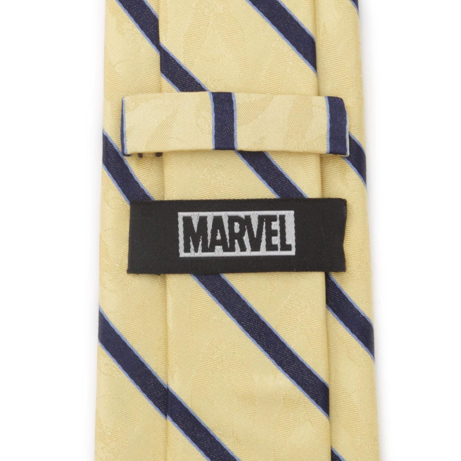 Marvel X-Men Wolverine Yellow and Navy Stripe Silk Men's Tie - Cufflinks.com - Flyclothing LLC
