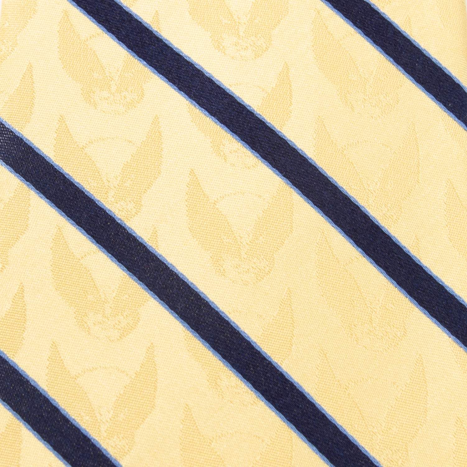 Marvel X-Men Wolverine Yellow and Navy Stripe Silk Men's Tie - Cufflinks.com - Flyclothing LLC