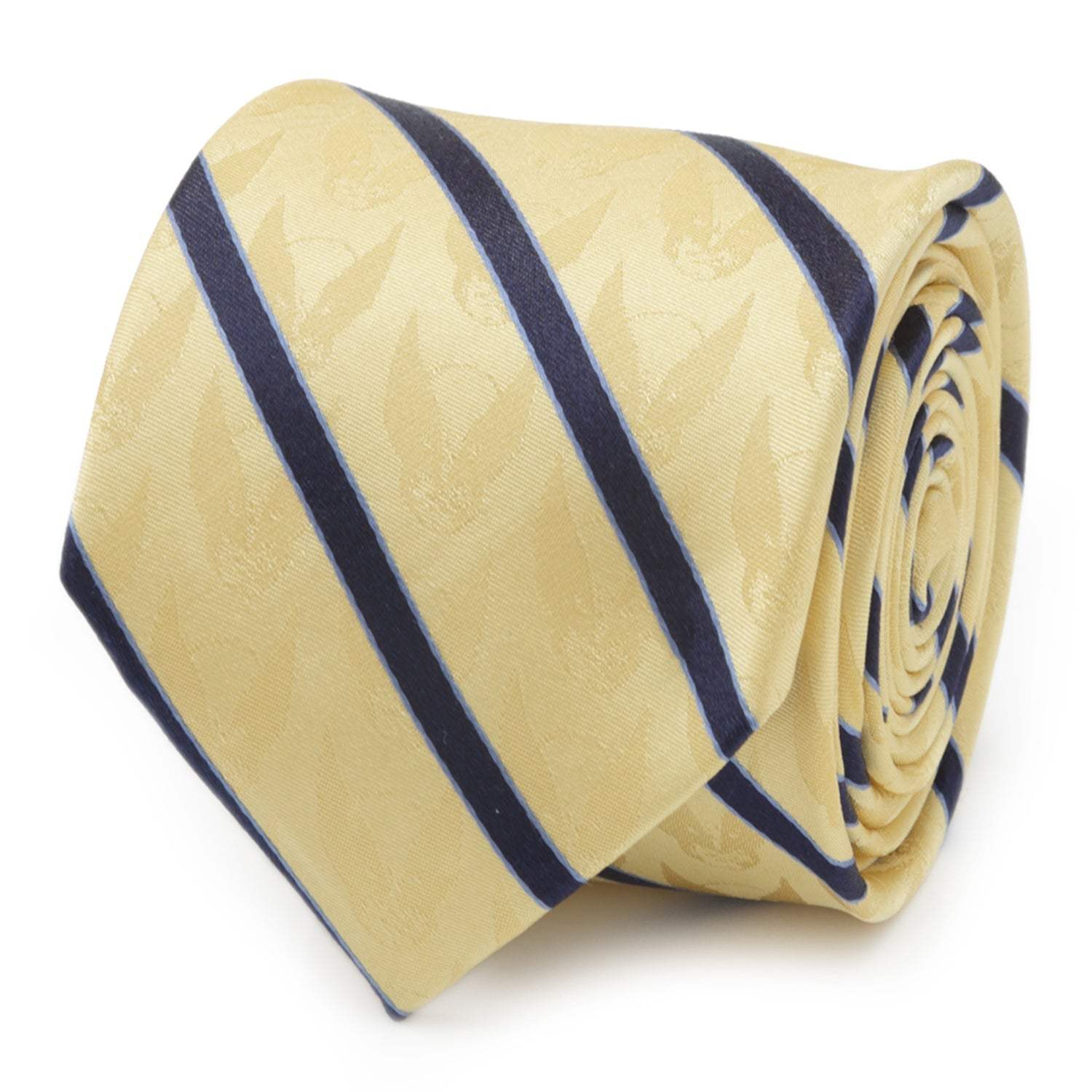 Marvel X-Men Wolverine Yellow and Navy Stripe Silk Men's Tie - Cufflinks.com - Flyclothing LLC