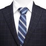 Marvel X-Men Symbol Navy Stripe Men's Tie - Cufflinks.com - Flyclothing LLC