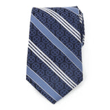 Marvel X-Men Symbol Navy Stripe Men's Tie - Cufflinks.com - Flyclothing LLC