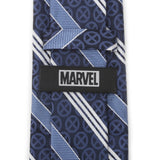 Marvel X-Men Symbol Navy Stripe Men's Tie - Cufflinks.com - Flyclothing LLC