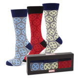 Marvel X-Men Socks 3 Pack with Lapel Pin Gift Set - Cufflinks.com - Flyclothing LLC