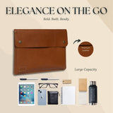 MacBook Leather Laptop Sleeve - Classy Leather Bags - Flyclothing LLC