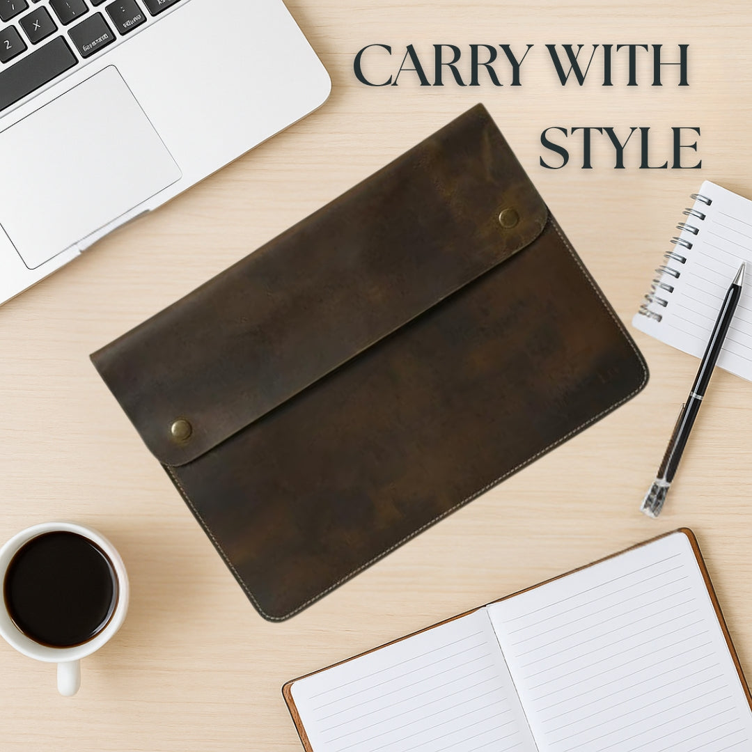 The MacBook Folio - Classy Leather Bags - Flyclothing LLC