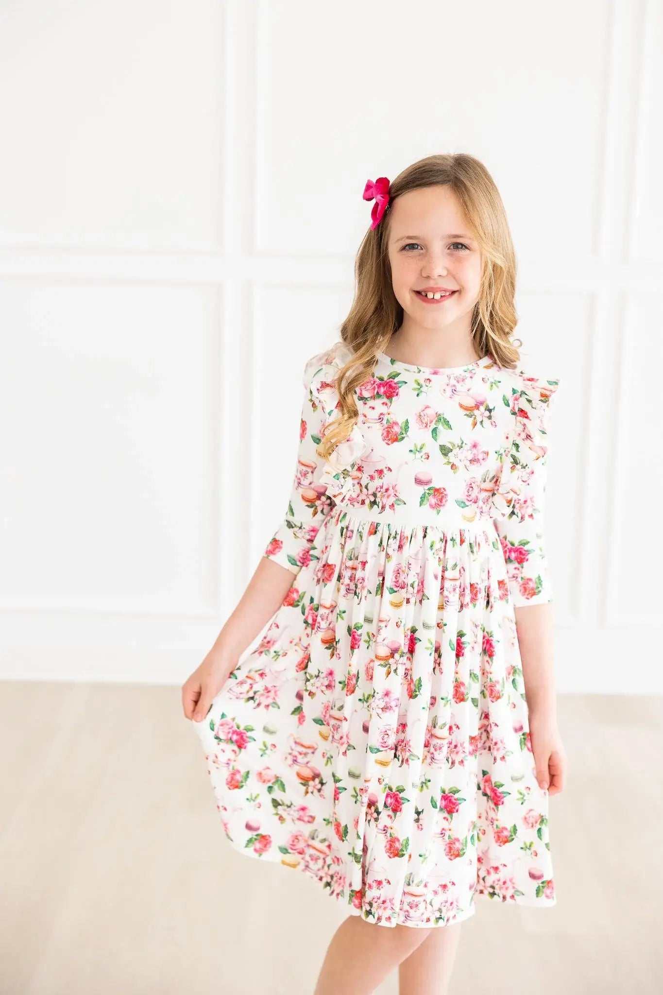 SALE Macarons & Tea Ruffle Twirl Dress - Mila & Rose ® - Flyclothing LLC