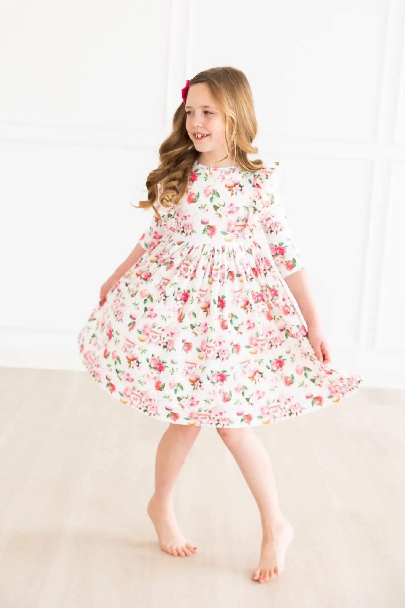 SALE Macarons & Tea Ruffle Twirl Dress - Mila & Rose ® - Flyclothing LLC