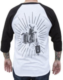 Black Market Art Company Machine  Men's Baseball T-Shirt