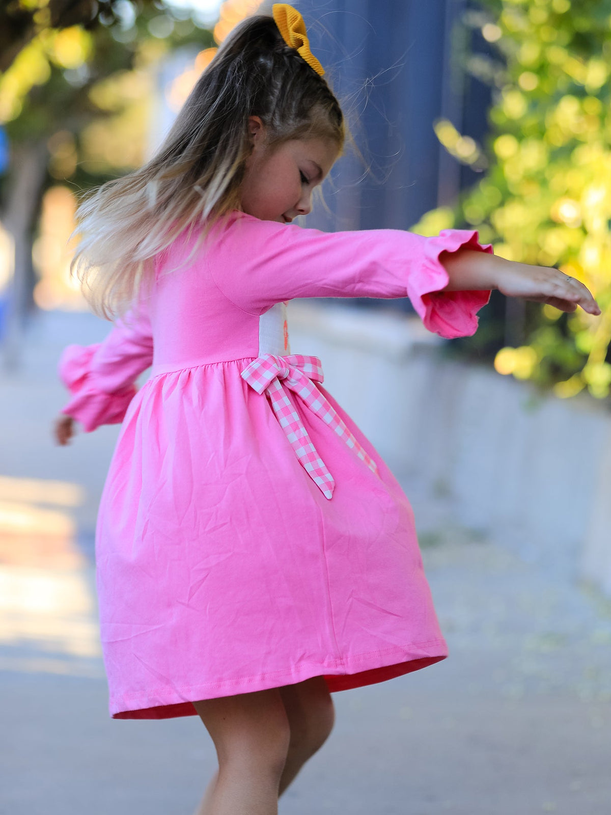 Fall Thanksgiving& Halloween "GOBBLE" Smock Embroidery Baby Girl Dress - Rylee Faith Designs - Flyclothing LLC