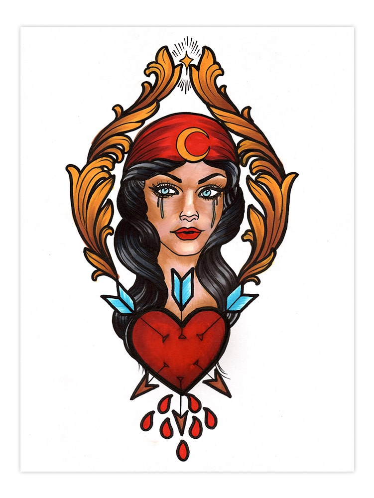 Black Market Art Company Madame Fortune Print