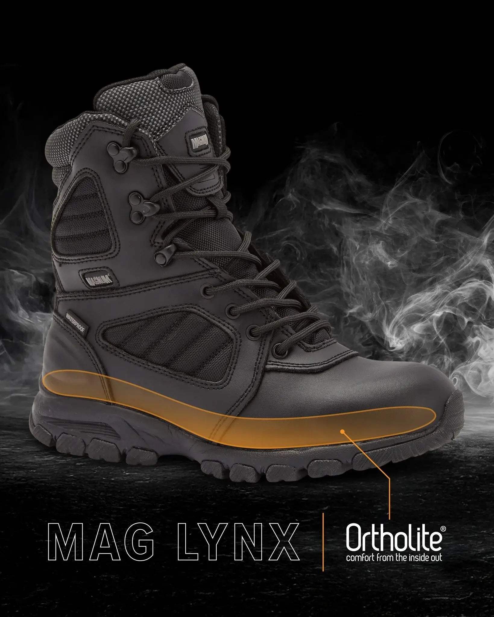 MAG LYNX 8" Police & Law Enforcement Tactical Boot SZ WP - Magnum Boots - Flyclothing LLC