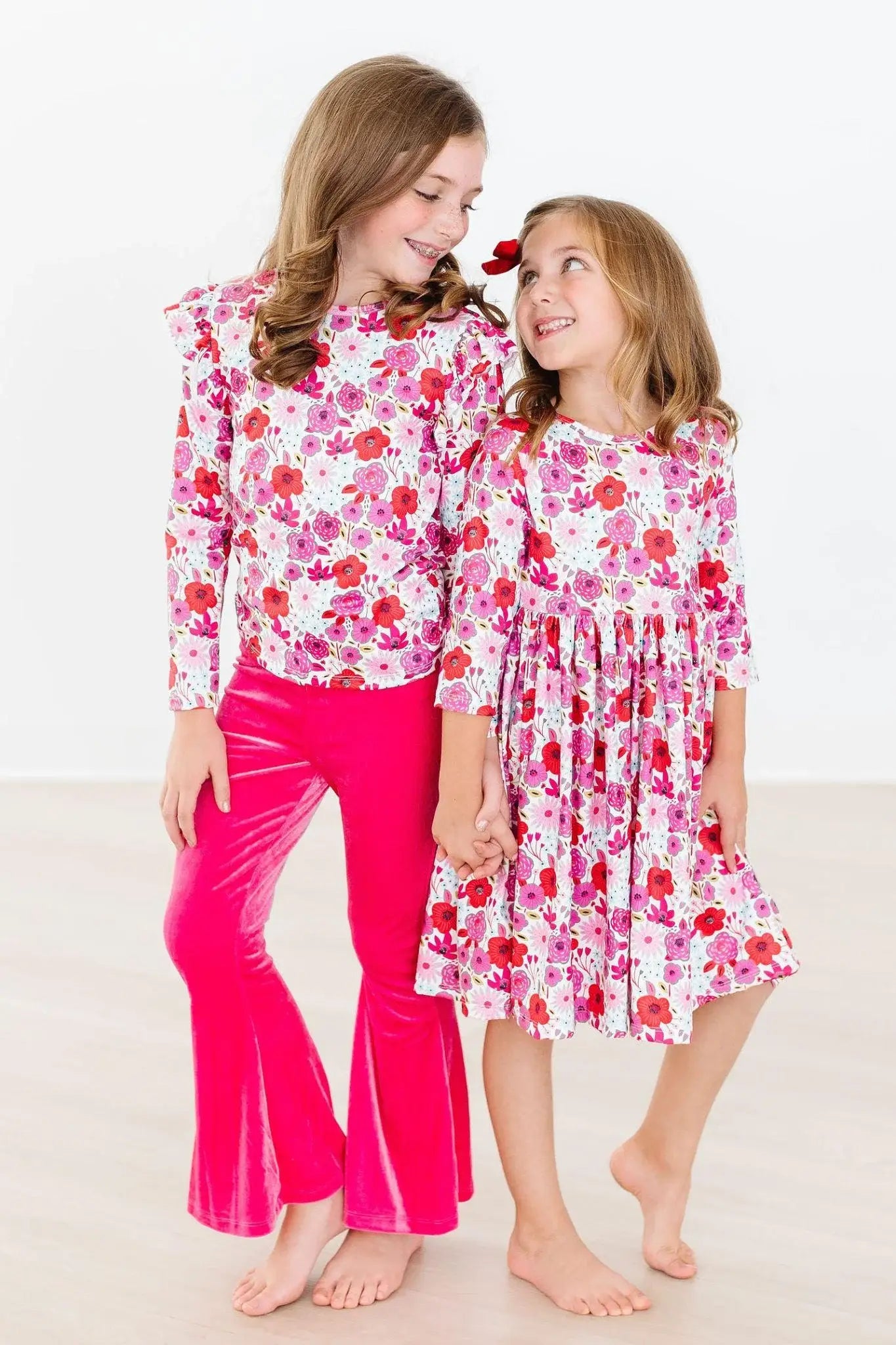 Magenta Velvet Bells - Mila & Rose ® - Flyclothing LLC