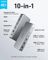 Anker <b>563</b> USB-C Docking Station (10-in-1) - Anker - Flyclothing LLC