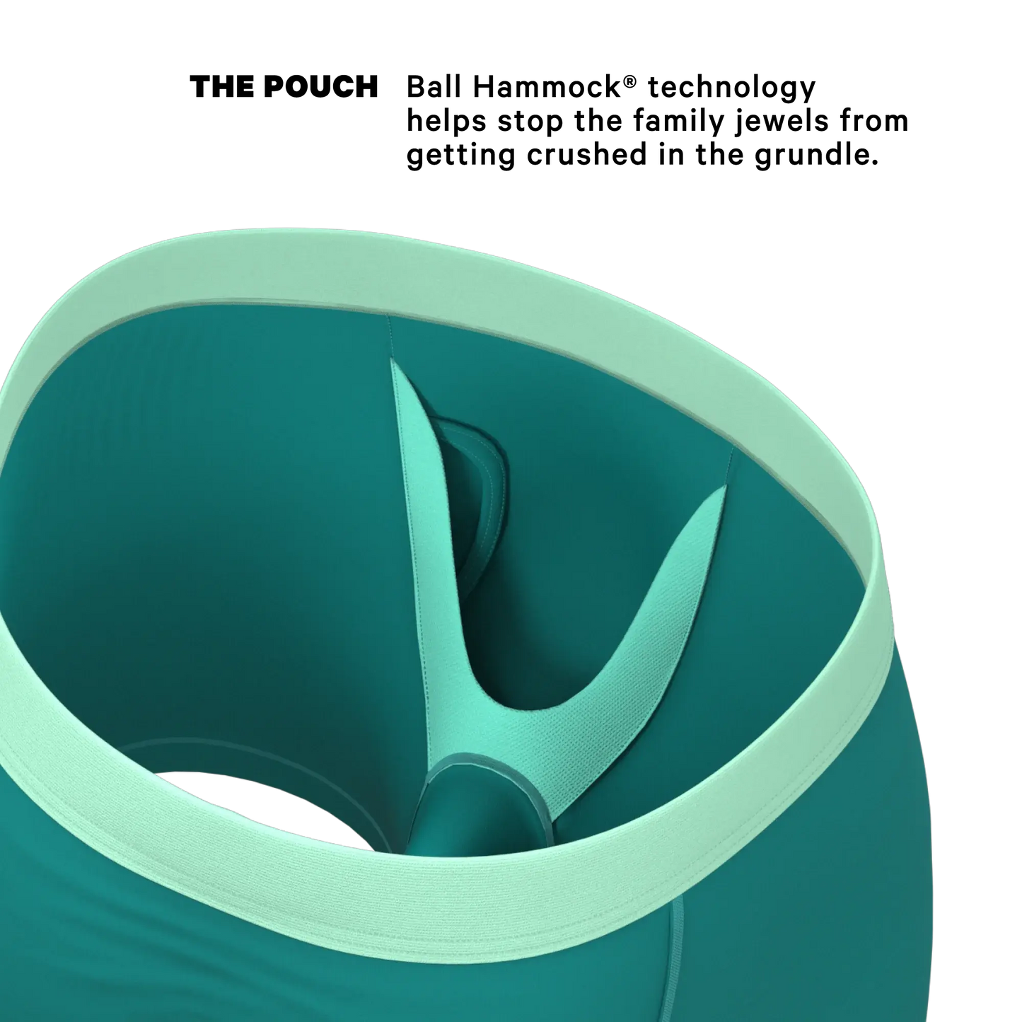The Maldives | Teal Ball Hammock® Pouch Underwear With Fly - Shinesty - Flyclothing LLC