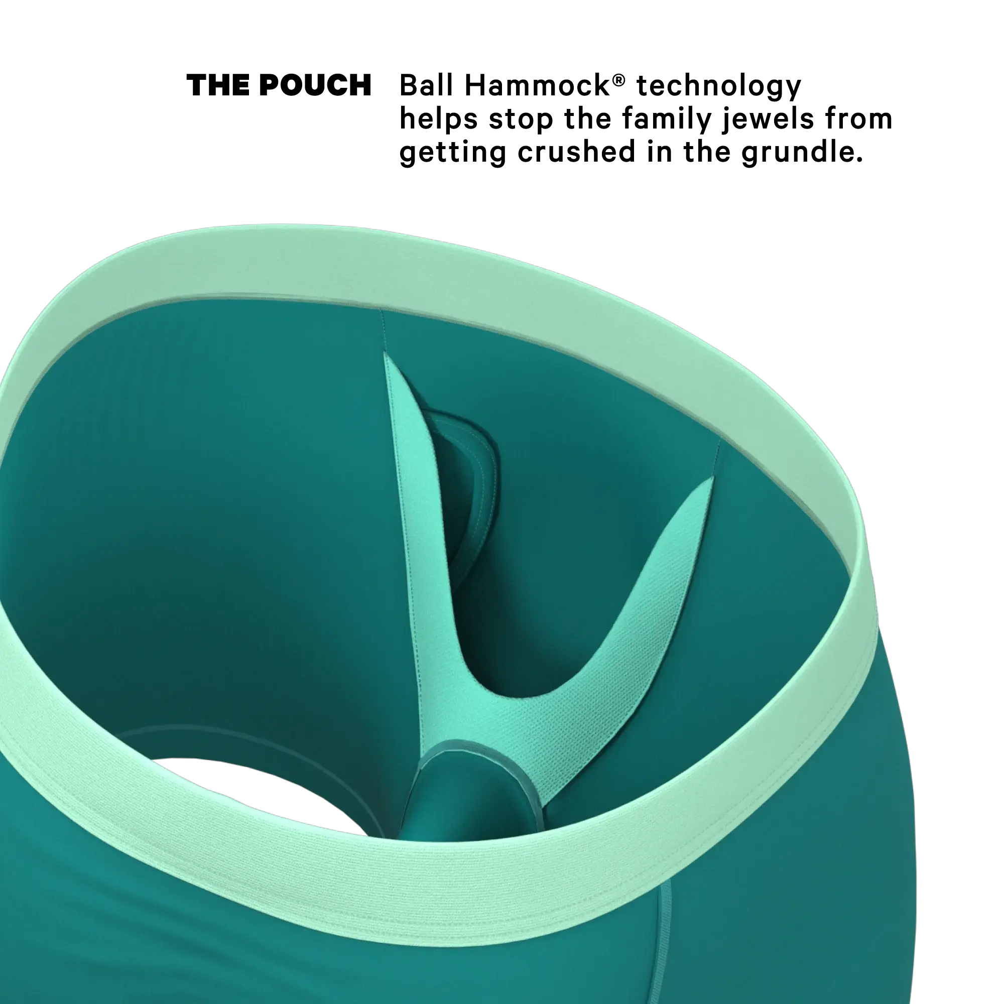 The Maldives | Teal Ball Hammock® Pouch Underwear With Fly - Shinesty - Flyclothing LLC