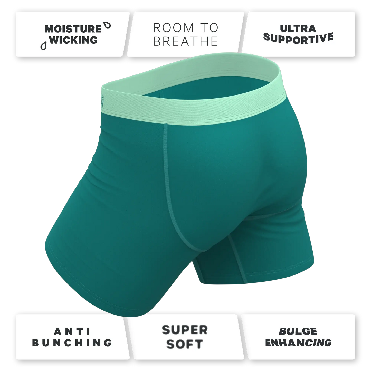 The Maldives | Teal Ball Hammock® Pouch Underwear With Fly - Shinesty - Flyclothing LLC