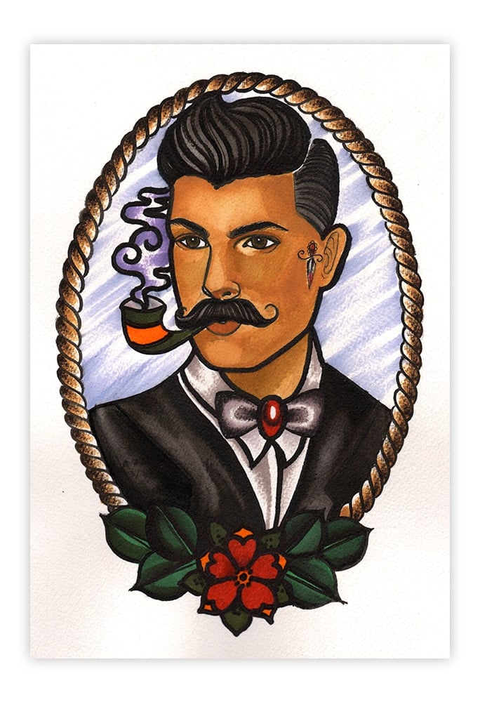 Black Market Art Company Man Dime Print