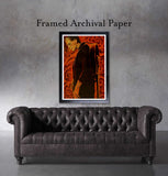 Black Market Art Company Man in Black Print