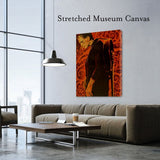 Black Market Art Company Man in Black Print