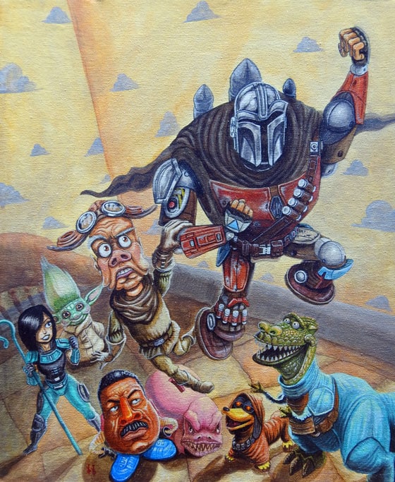 Black Market Art Company Mandalorian Story Print