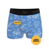 The Man With A Plan | Blueprint Ball Hammock® Pouch Trunks Underwear - Shinesty - Flyclothing LLC